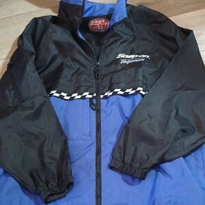 Snap Performance Black and Blue Windbreaker